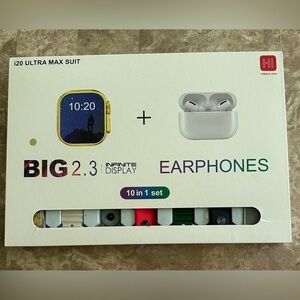 NWOT HiWatch i20 Ultra Max Suit BIG 2.3 + Earphones 10 in 1 Set - All Bands